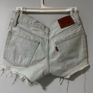 Levi’s light wash denim shorts